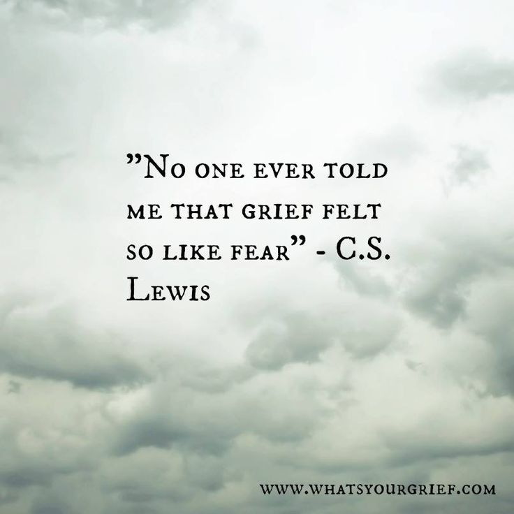 C.S LEWIS QUOTE – Grief Poetry